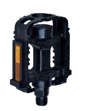 Педали пластиковые детские ось 1/2 black