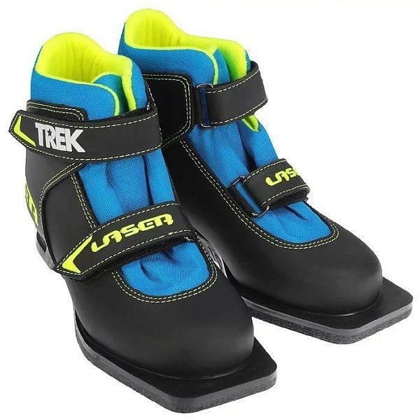 Ботинки лыжные Trek Laser 1 NN-75 (Черно Салатовые) Липа 