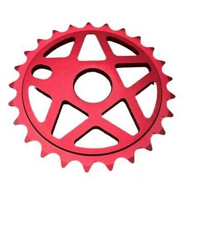 Звезда передняя для BMX 1/2"х1/8" 25Т алюминиевая (Красная)