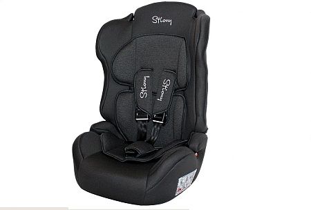 Автокресло Stiony NEW 513 Moni со вкладышем (Темно серое)