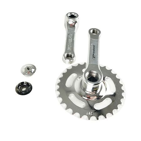 Комплект шатунов 28T, 102 мм, 9/16", SQR, сталь, хром