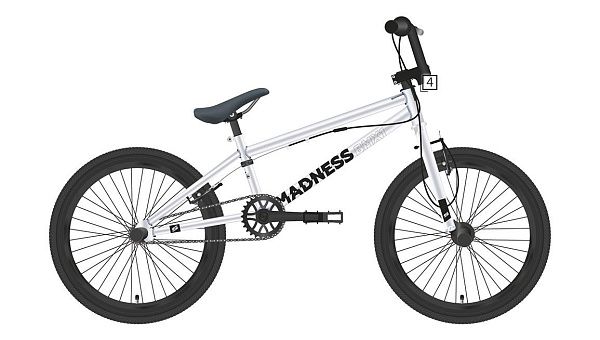 Велосипед BMX Stark Madness 1 (Серебристый/Черный)