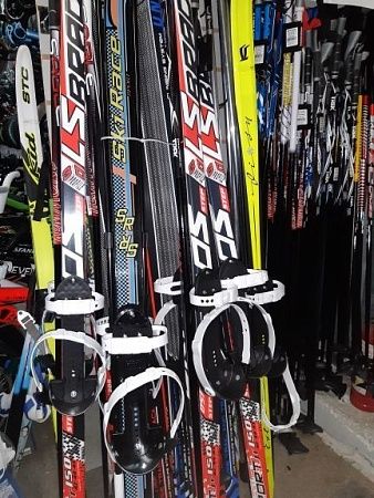Комплект беговых лыж 150 -170 см с креплением на повседневную обувь