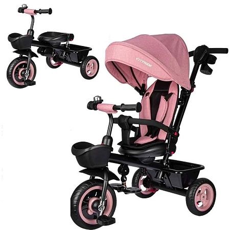 Трехколесный велосипед CityRide CR-B3-08PK (Розовый) 