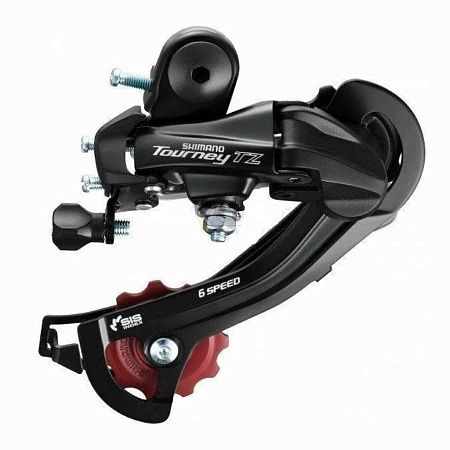 Переключатель задний Shimano Tourney TZ500 GS 6 скоростей крепление на петух 