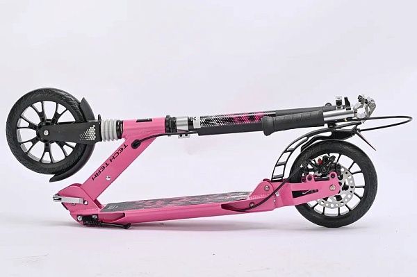 Городской самокат Tech Team City Scooter Disk Brake (Розовый)
