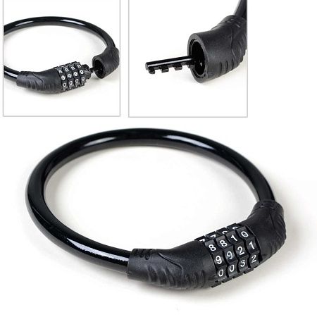 Замок тросовый кодовый R-LOCK 02 12*400