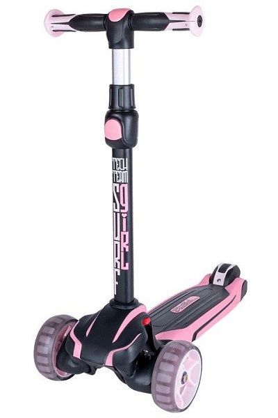 Трехколесный самокат Tech Team Surf Girl (BLack Pink)