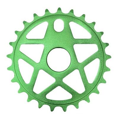 Звезда передняя для BMX 1/2"х1/8" 25Т алюминиевая (Зеленая)